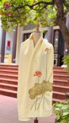 Khăn đũi tơ tằm thêu tay HANHSILK
